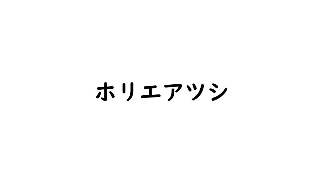ホリエアツシ